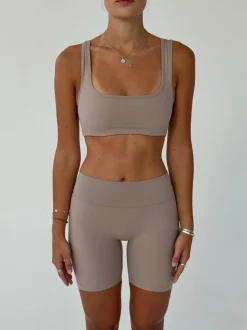 Design By Si Plaza sports bra - Ash Discount