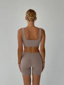 Design By Si Plaza sports bra - Ash Discount