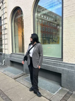 Design By Si Premium oversized blazer - Grå