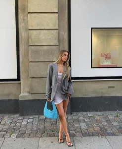 Design By Si Premium oversized blazer - Grå