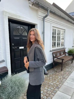 Design By Si Premium oversized blazer - Grå