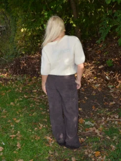Design By Si Rancy strikket mohair t-shirt - Off white Outlet