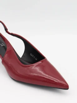 Design By Si Robin slingback mules - Rød