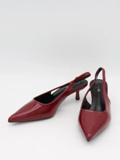 Design By Si Robin slingback mules - Rød