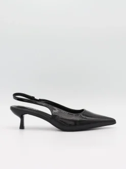 Design By Si Robin slingback mules - Sort Hot