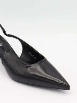 Design By Si Robin slingback mules - Sort Hot