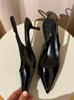 Design By Si Robin slingback mules - Sort Hot