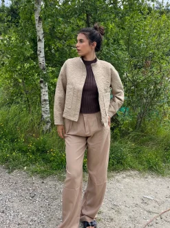 Design By Si Saba jakke - Beige Hot
