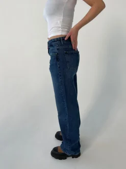 Design By Si Sage baggy jeans - Mørkeblå denim Outlet
