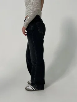 Design By Si Sage baggy jeans - Mørke grå denim Outlet