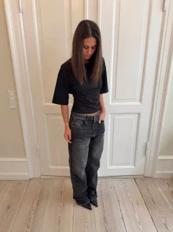 Design By Si Sage baggy jeans - Mørke grå denim Outlet