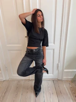 Design By Si Sage baggy jeans - Mørke grå denim Outlet
