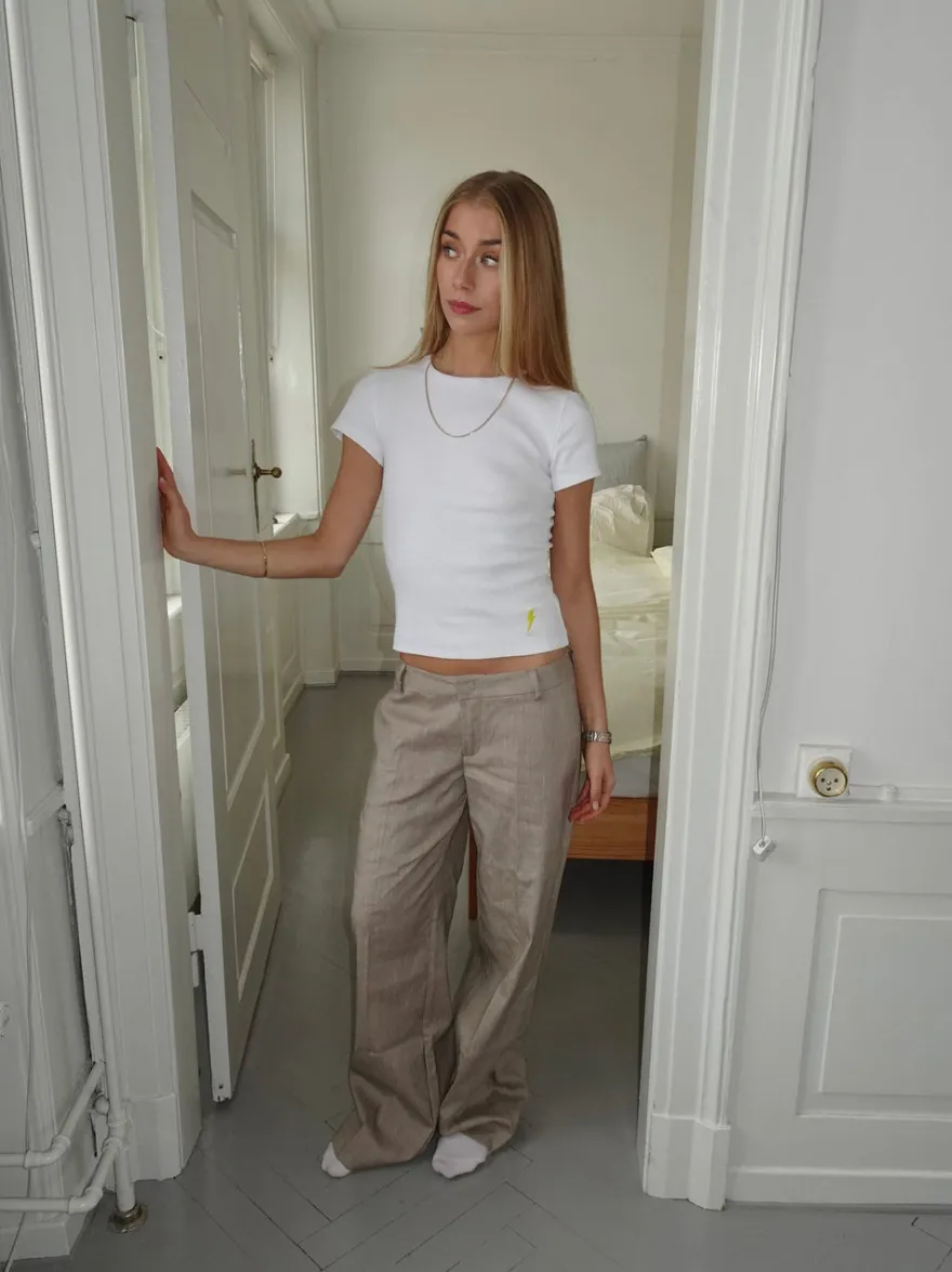 Design By Si Salva suit bukser - Taupe Online
