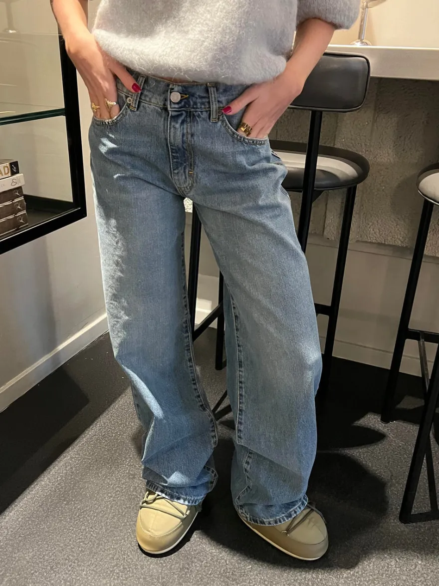 Design By Si Samara jeans - Blå denim Clearance