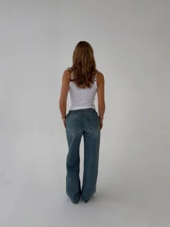 Design By Si Samara jeans - Blå denim Clearance