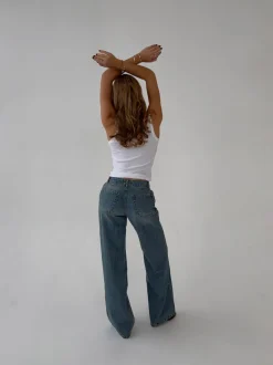 Design By Si Samara jeans - Blå denim Clearance