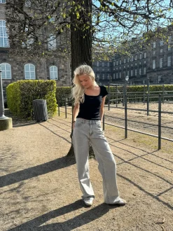 Design By Si Samara jeans - Lys grå Outlet