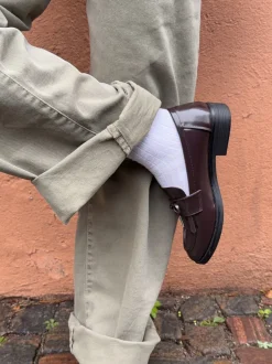 Design By Si Samia loafers med detaljer - Brun Outlet