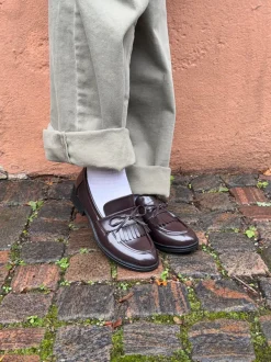 Design By Si Samia loafers med detaljer - Brun Outlet