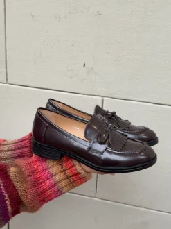 Design By Si Samia loafers med detaljer - Brun Outlet