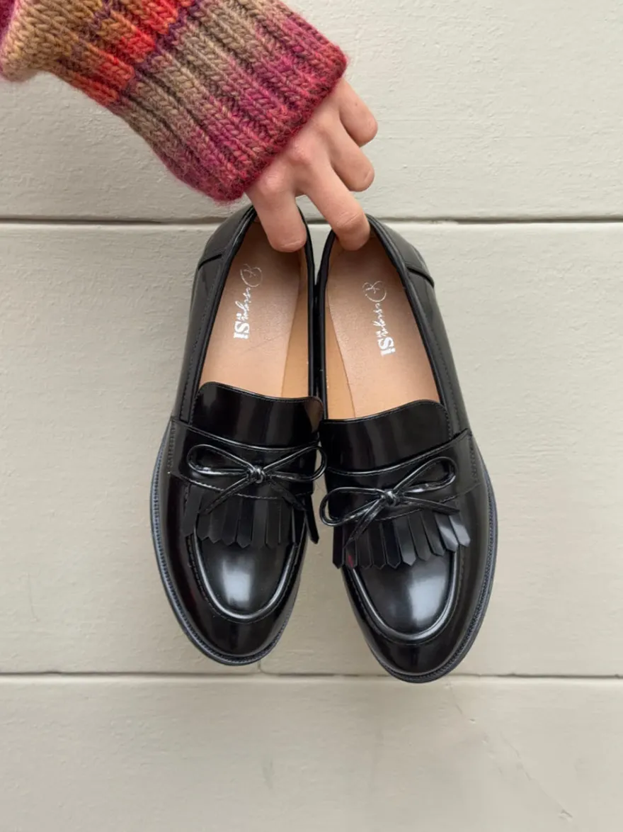 Design By Si Samia loafers med detaljer - Sort Hot