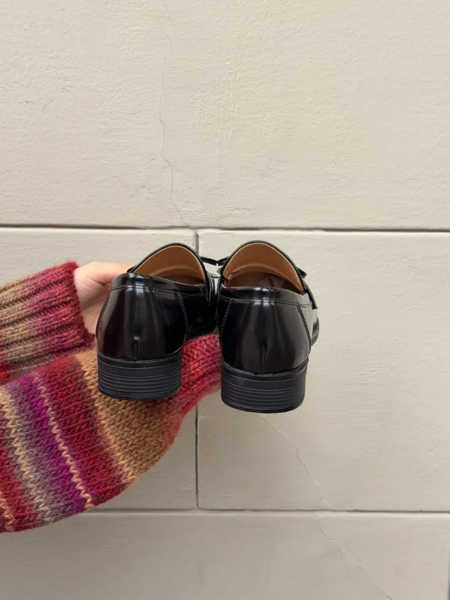 Design By Si Samia loafers med detaljer - Sort Hot