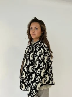 Design By Si Sasja jakke - Sort/hvid Hot