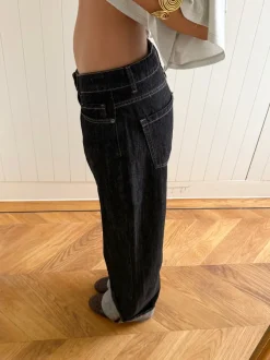 Design By Si Scandivv jeans med opsmøg - Grå Online
