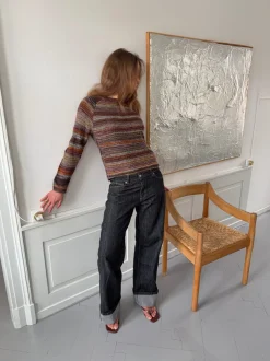 Design By Si Scandivv jeans med opsmøg - Grå Online