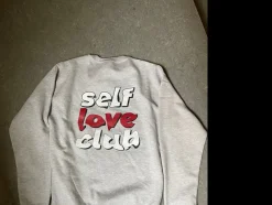 Design By Si Self love club sweatshirt - grå Best