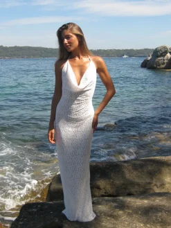 Design By Si Sesia maxi blondekjole - Hvid New