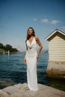 Design By Si Sesia maxi blondekjole - Hvid New