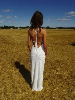 Design By Si Sesia maxi blondekjole - Hvid New
