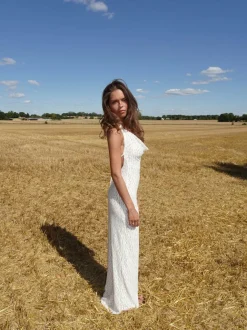 Design By Si Sesia maxi blondekjole - Hvid New