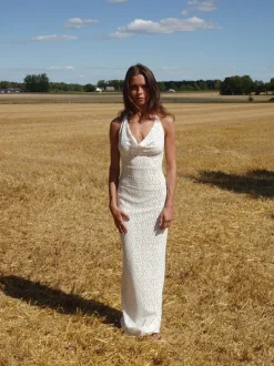 Design By Si Sesia maxi blondekjole - Hvid New