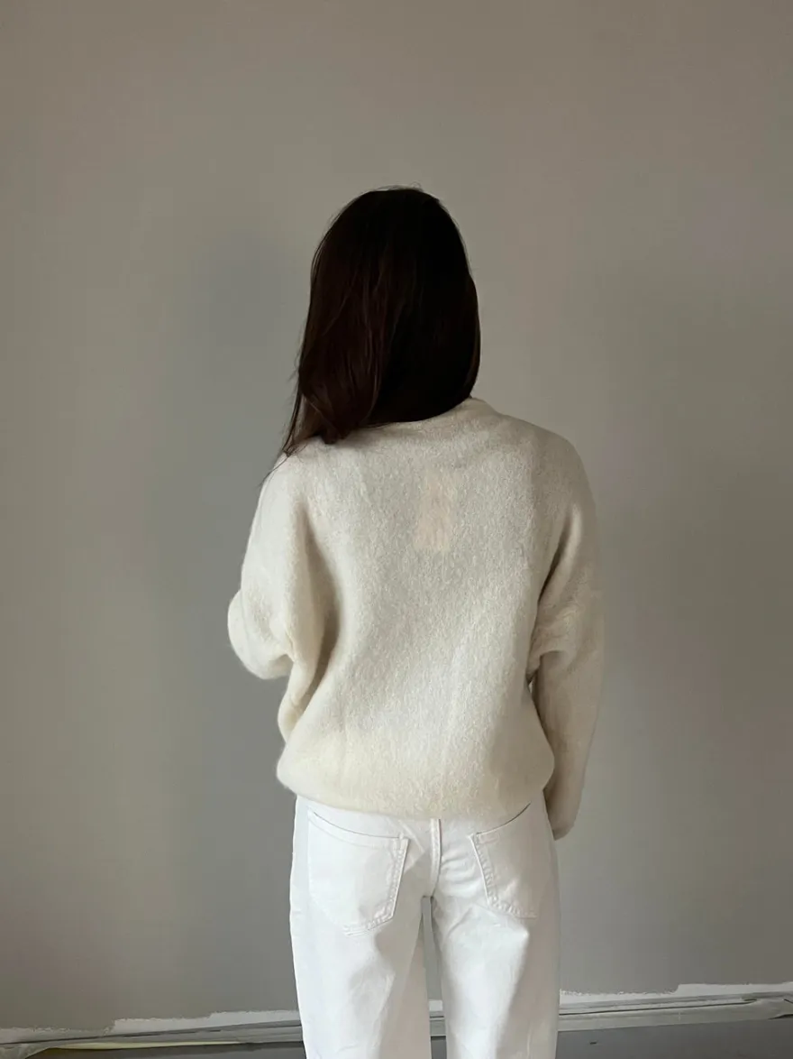 Design By Si Sierra striktrøje - Off-white Best