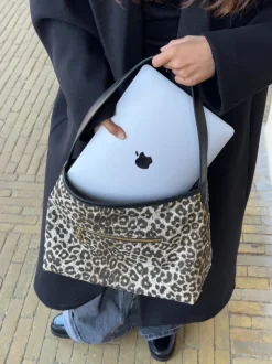 Design By Si Singapore taske - Leopard Clearance