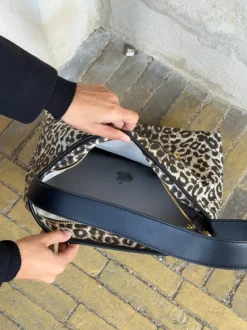 Design By Si Singapore taske - Leopard Clearance