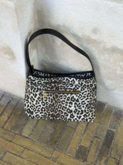 Design By Si Singapore taske - Leopard Clearance