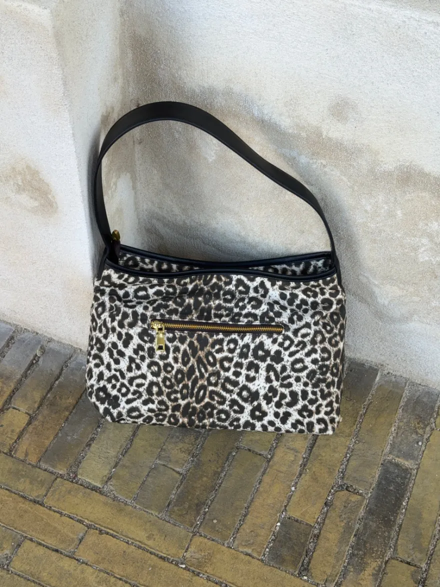 Design By Si Singapore taske - Leopard Clearance