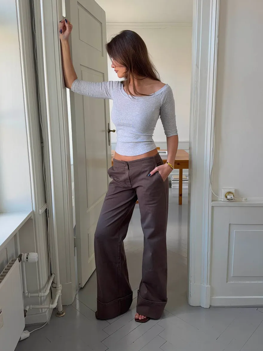 Design By Si Siv jeans - Brun Best