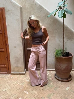 Design By Si Siv jeans - Lyserød Sale