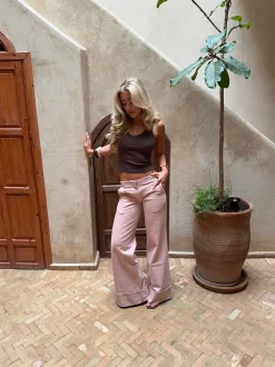 Design By Si Siv jeans - Lyserød Sale