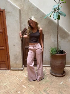 Design By Si Siv jeans - Lyserød Sale