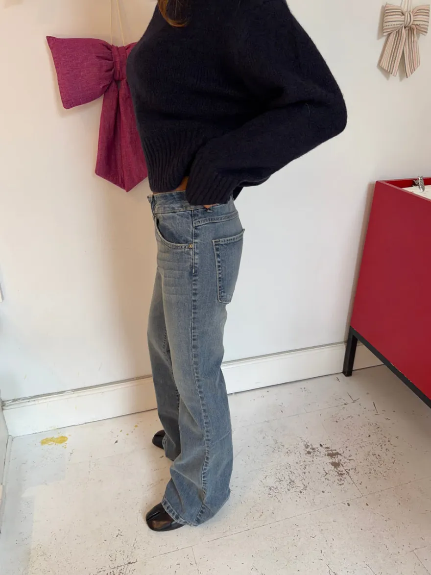 Design By Si Solea bootcut jeans - Lys denim Online