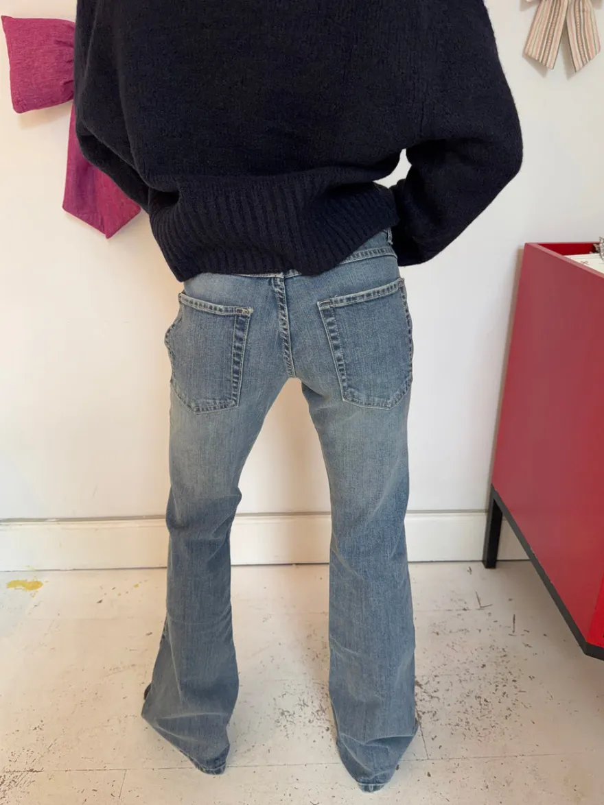 Design By Si Solea bootcut jeans - Lys denim Online