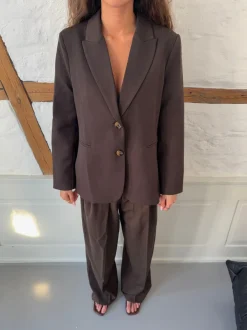 Design By Si Sonija oversized blazer - Brun Discount