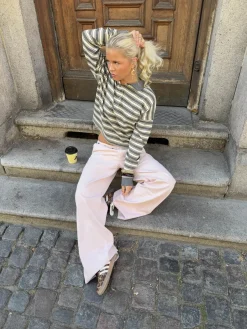 Design By Si Tanija jeans med ringdetaljer - Lyserød Hot