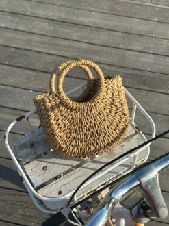 Design By Si Taormina flettet taske - Beige Outlet