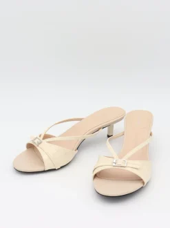 Design By Si Teleo minihæle med spændedetalje - Beige Discount